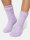 NUR DIE Damen Flausch Socken - flieder - Größe 36-37