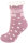 NUR DIE Flausch Socke - rosa gemustert - Gr&ouml;&szlig;e 40-41
