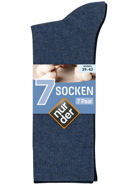 NUR DER 7-Pack Socken - Mix blau - Größe 39-42