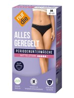 NUR DIE Periodenunterwäsche Slip Alles Geregelt mittelstark - schwarz - 32-34