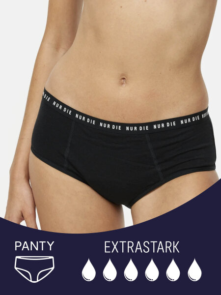NUR DIE Periodenunterwäsche Alles Geregelt Panty extrastark - schwarz - Größe 32-34