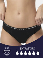 NUR DIE Periodenunterwäsche Slip - ALLES GEREGELT extrastark - schwarz - 32-34