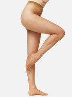 NUR DIE Damen Strumpfhose Transparent 15 DEN 3er Pack - amber/schwarz - Größe 40-44