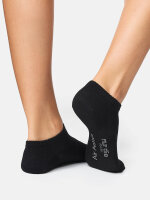 NUR DIE Damen Sneakersocken Bambus¹ 5er Pack - schwarz - Größe 35-38