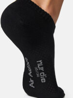 NUR DIE Damen Sneakersocken Bambus¹ 5er Pack - schwarz - Größe 35-38