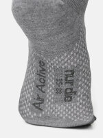 NUR DIE Damen Sneakersocken Bambus¹ 5er Pack - hellgraumelange - Größe 35-38