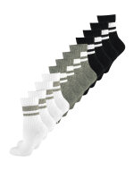 NUR DIE 12-Pack Sport Socken - weiß/grau/schwarz - Größe 35 - 40