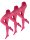 NUR DIE Strumpfhose Ultra-Blickdicht 80 DEN 3er Pack - pink - Gr&ouml;&szlig;e 38-40