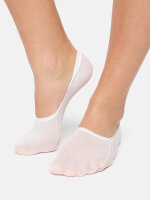 NUR DIE Damen Sneaker Füsslinge Feine Baumwolle OCS - weiß - Größe 39-42