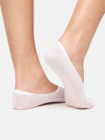 NUR DIE Damen Sneaker Füsslinge Feine Baumwolle OCS - weiß - Größe 39-42