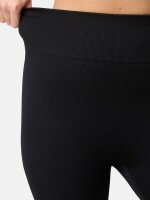 NUR DIE Damen Radler Shorts in Ripp-Optik - Relax & Go - schwarz - Größe 38-40