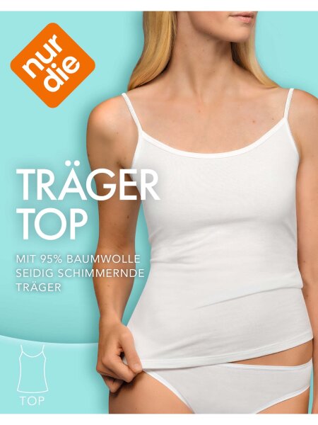 NUR DIE Damen Unterhemd - weiß - Größe 44-46