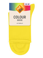 NUR DIE Socken Colourful - gelb - Größe 39-42