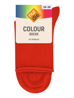 NUR DIE Socken Colourful - rot - Größe 39-42