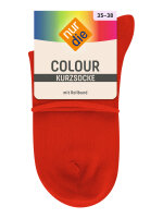 NUR DIE Kurzsocken Colourful - rot - Größe 39-42