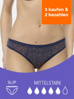NUR DIE Periodenunterwäsche Slip mit Print - ALLES...