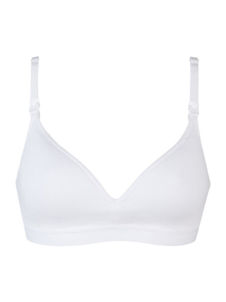 NUR DIE Damen Still BH ohne Bügel - weiß - Größe 80 E