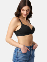 NUR DIE Damen Still BH ohne Bügel - schwarz - Größe 75 C