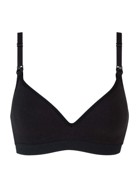 NUR DIE Damen Still BH ohne Bügel - schwarz - Größe 75 D