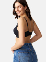 NUR DIE Damen Still BH ohne Bügel - schwarz - Größe 75 D