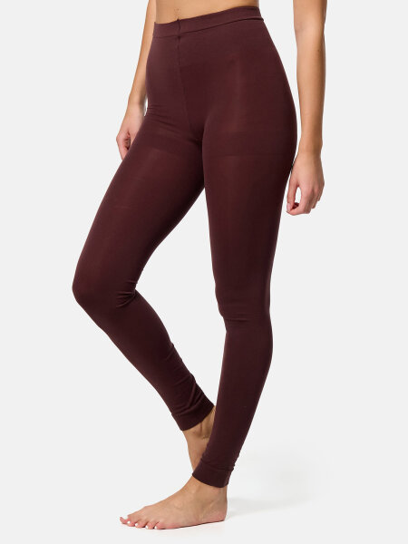 NUR DIE Damen Blickdichte Leggings 80 DEN - braun - Größe 44-48