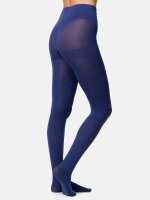NUR DIE Damen Strumpfhose Ultra Blickdicht 80 DEN - blau - Größe 38-40