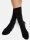 NUR DIE Damen Socken Classic Baumwolle gemustert - 2er Pack - schwarz grau streifen - Größe 39-42