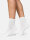 NUR DIE Damen Sport Kurzsocken 3er Pack - weiß - Größe 35-38