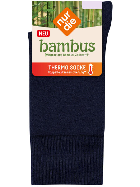 NUR DIE Damen Socken Bambus Komfort 2er Pack - maritim - Gr