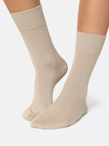 NUR DIE Damen Thermolite Socken Bambus¹  - beigegrau - Größe 35-38