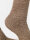 NUR DIE Damen Socken Supersoft mit Baumwolle - dunkeltaupe - Größe 39-42