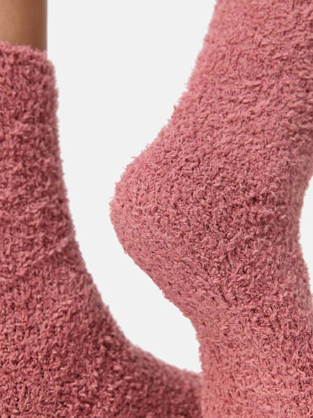 NUR DIE Damen Socken Supersoft mit Baumwolle - dry rose - Größe 35-38