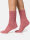 NUR DIE Damen Socken Supersoft mit Baumwolle - dry rose - Größe 35-38