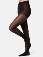NUR DIE Damen Strumpfhose Glitzer 25 DEN - schwarz - Größe XS-S