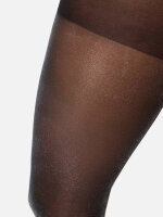 NUR DIE Damen Strumpfhose Glitzer 25 DEN - schwarz - Größe M-L