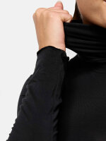 NUR DIE Damen Body Highneck Micromodal - Light & Warm - schwarz - Größe S