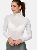 NUR DIE Damen Body Highneck Micromodal - Light & Warm - creme - Größe S