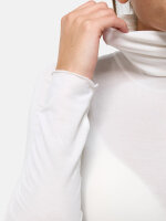 NUR DIE Damen Body Highneck Micromodal - Light & Warm - creme - Größe S