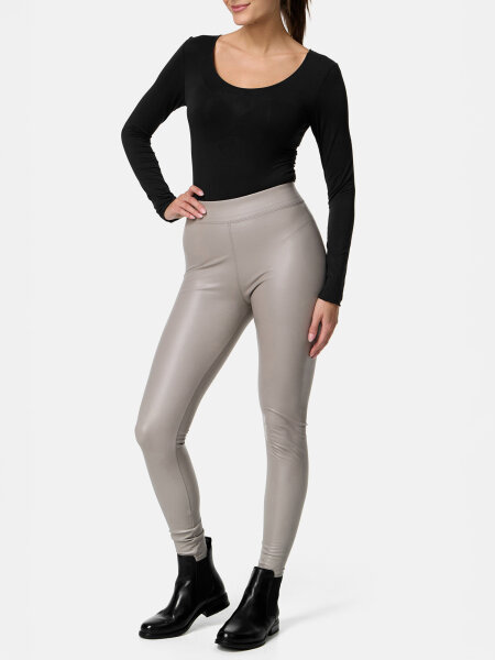 NUR DIE Damen Body Roundneck Micromodal - Light & Warm - schwarz - Größe S