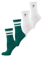 NUR DIE Unisex Socken Good Vibes - 2er Pack - Mix grün - Größe 43-46