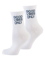 NUR DIE Unisex Socken Good Vibes - 2er Pack - Mix lila - Größe 43-46