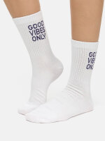 NUR DIE Unisex Socken Good Vibes - 2er Pack - Mix lila - Größe 43-46