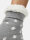 NUR DIE Damen Flausch Socken - grau gemustert - Größe 36-37