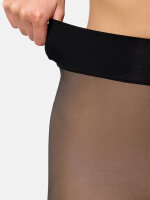 NUR DIE Damen Strumpfhose Warm & Transparent strapazierfähig 80 DEN Print - Herzdesign - Größe 44-48