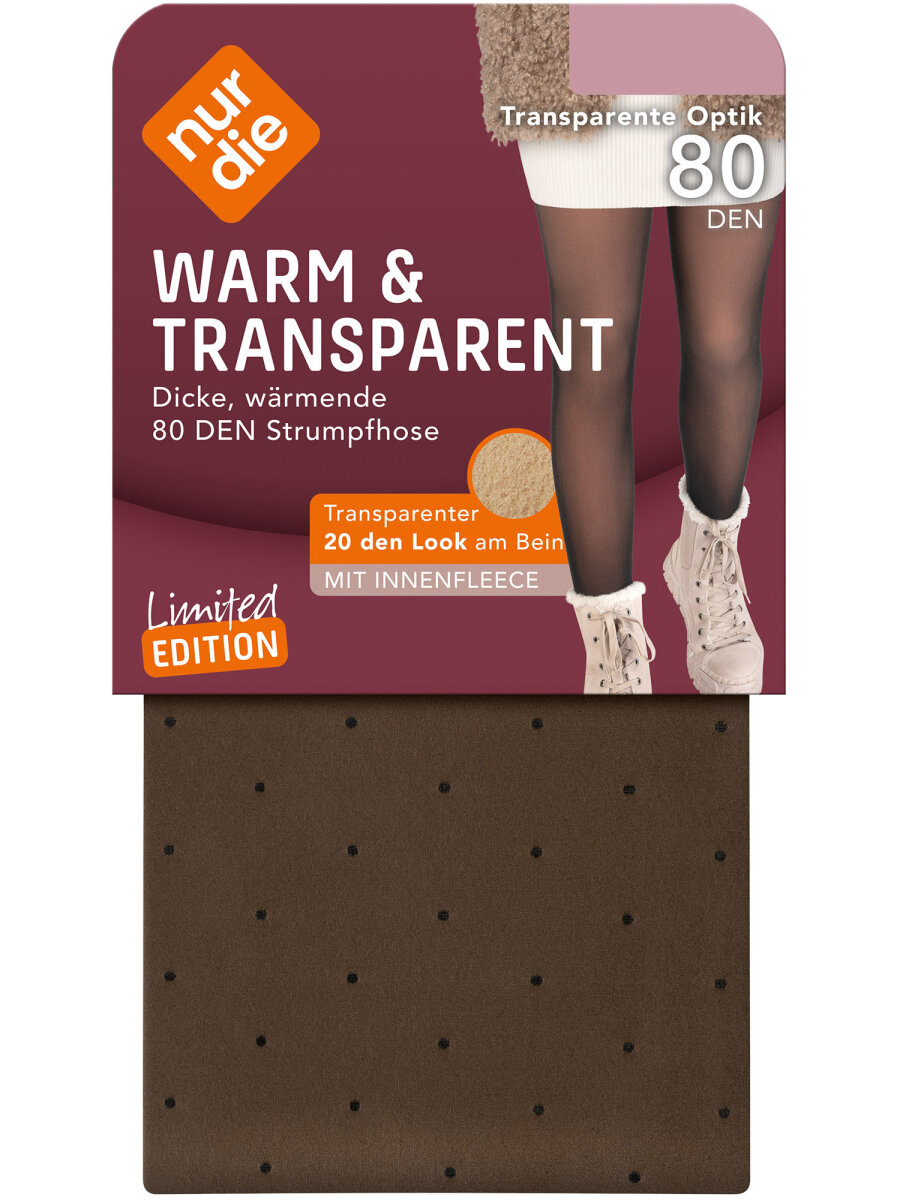 nur die strumpfhosen warm und transparent