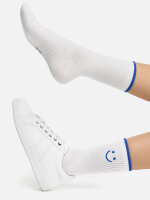 NUR DIE Unisex Socken Good Vibes - smiley - Größe 35-38