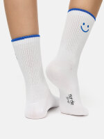 NUR DIE Unisex Socken Good Vibes - smiley - Größe 35-38