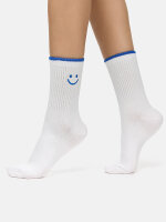 NUR DIE Unisex Socken Good Vibes - smiley - Größe 35-38