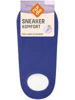NUR DIE Damen Sneaker Socken Komfort - royalblau - Größe 39-42