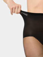 NUR DIE Damen Strumpfhose Seidenfein In Shape 15 DEN - schwarz  - Größe 44-48
